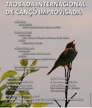 Trobada Internacional de cançó improvisada - Taula rodona 