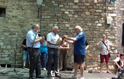 Entrega del premi TRUCO - José MarÃa Abarca, Esteve León y Ãngel Casajús