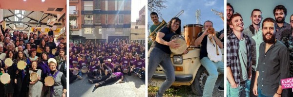 La Plaça del Folk: Namorala Pandereteiras, Kabum, Bufalodre i Lhi Balòs